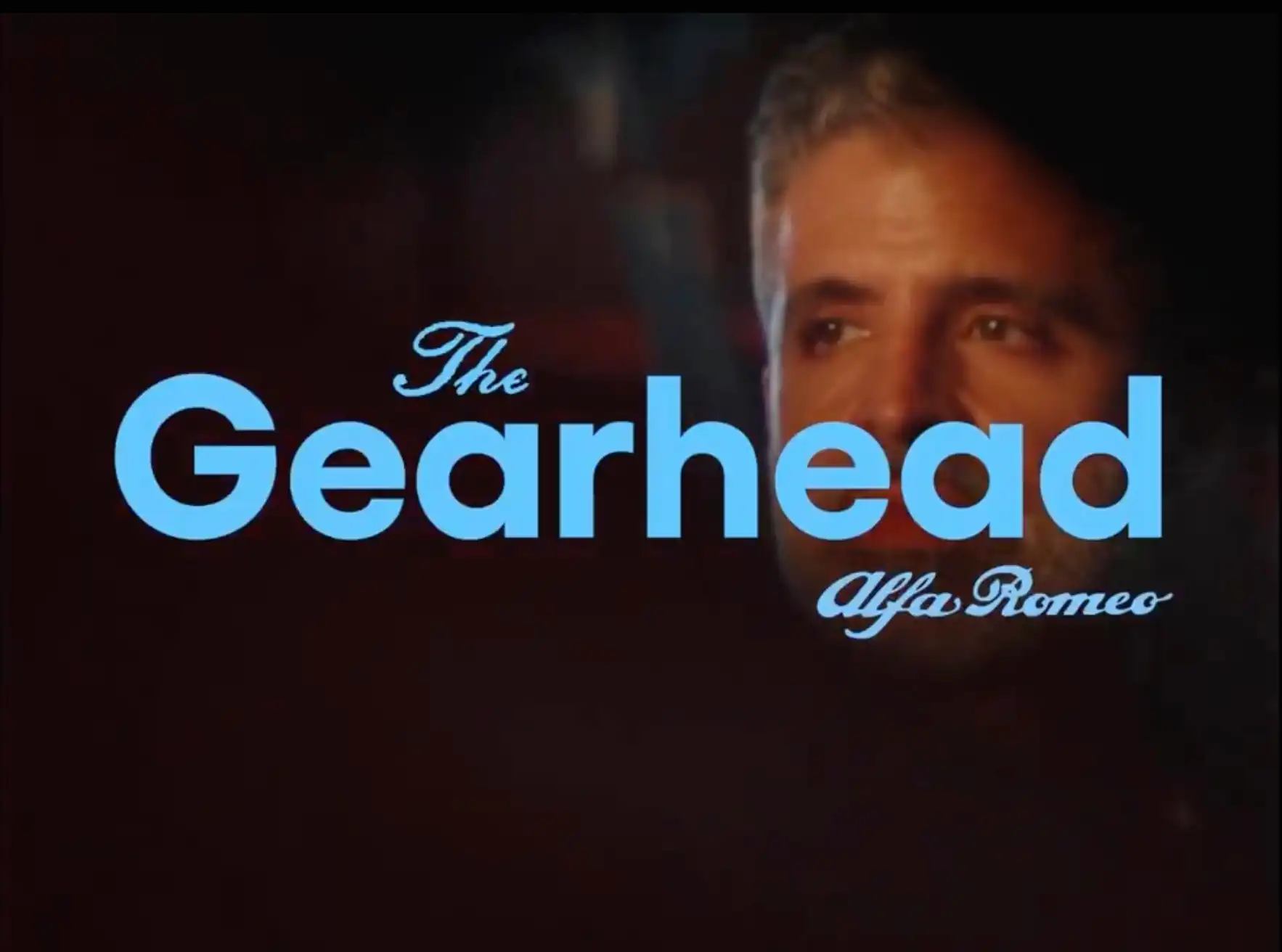The Gearhead campaign film poster for Alfa Romeo Middle East