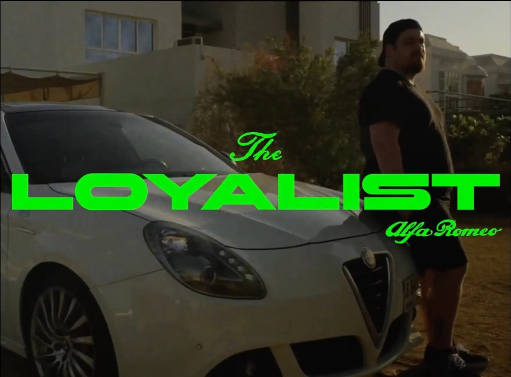 The Loyalist campaign film poster for Alfa Romeo Middle East